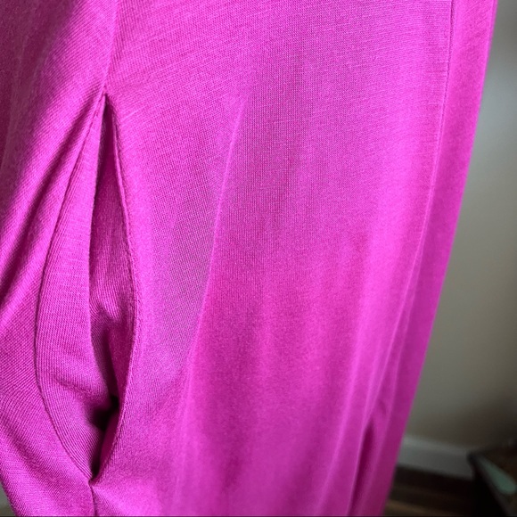 Lulus Haileah Magenta Tie-Front Sleeveless Midi Dress Sz M - Picture 9 of 15